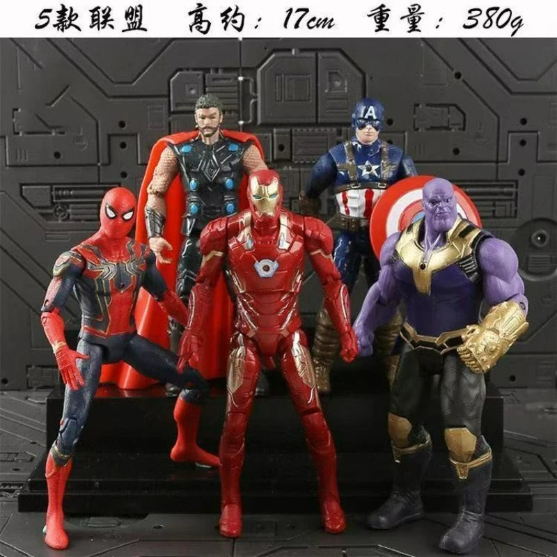 Comics The Avengers Hero Goods, Iron Man, Spider-Man, Hulk, Desktop Decoration Model, Children's Toys, Birthday Gifts.