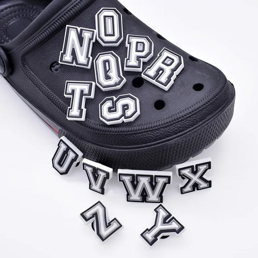 1 Piece Shoe Charms Accessories Pvc Shoe Decorations Letter 26 Options To Choose From Alphabet Ornament Pins Party Gift