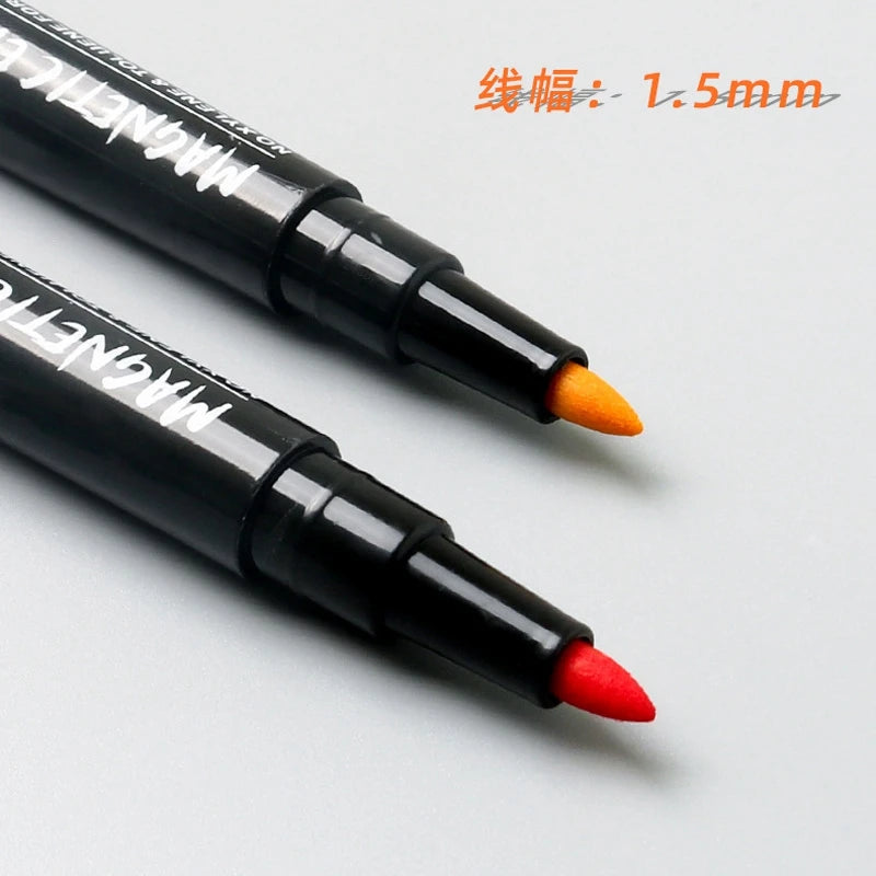 12Colors School Classroom Whiteboard Pen Dry White Board Markers Built In Eraser Student Children's Drawing Pen Stationery