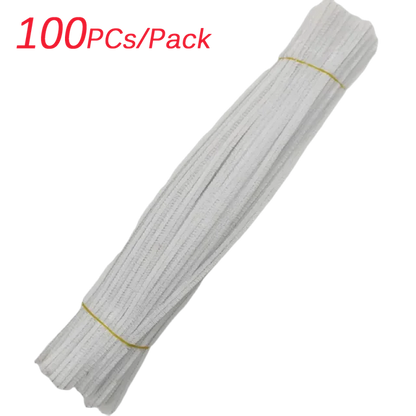 100~1000Pcs Colorful Chenille Rod Pipe Creative DIY Plush Wires Twist Stick Hair Strip Flower Handmade Crafts