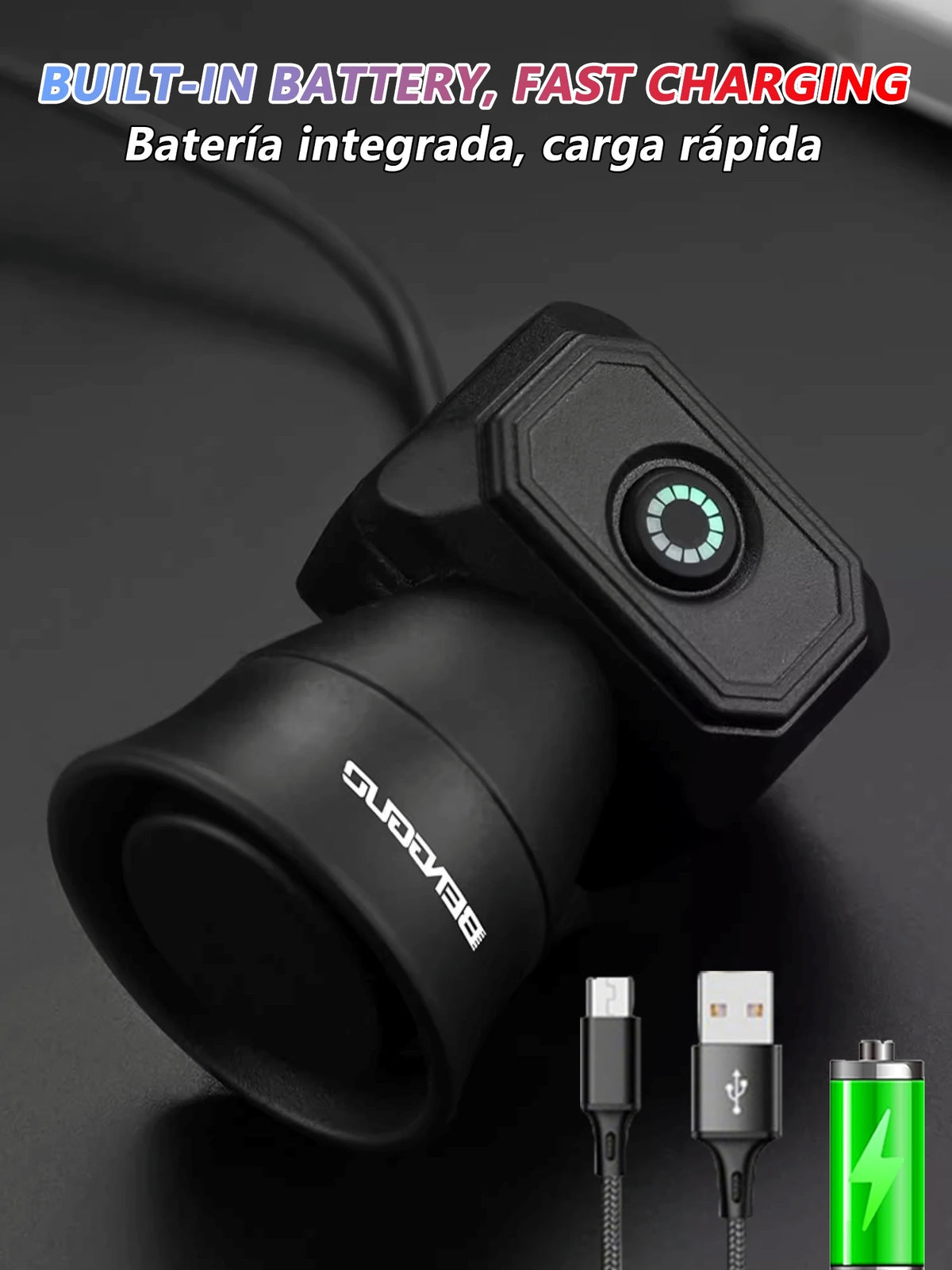 5 Modes Bicycle Horn Mountain Bike Mini Battery Waterproof Electronic Bike Bell Riding Equipment Children's Scooter Accessori