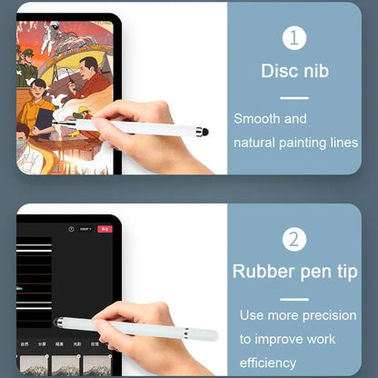 Tablet Pen Drawing Screen Touch Pen 2 in 1 Stylus Pen for IPhone IPad Tablet Capacitive Touch Pencil for Samsung Android Phon