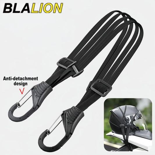 BLALION Motorcycle Luggage Strap Universal Elastic Suitcase with Safety Hook-Versatile Helmet Mesh Gear Transport Durable Sle