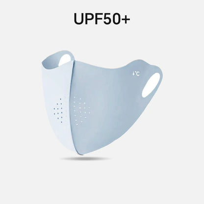 Cooling Mask for Women Men Ice Silk Driving Summer Face Cover Lightweight Washable Breathable Cycling Ice Silk Shopping Sun M