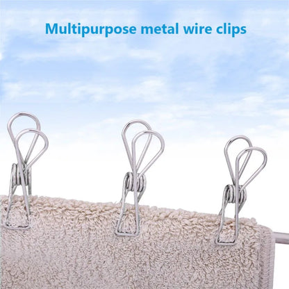 Clothespins Stainless Steel Clips Clothes Pegs Household Washing Hang Laundry Metal Home Storage Tool 10/20/40Pcs Clothes Peg