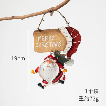 2022 Christmas Tree Decorations Christmas Resin Pendant Ornaments Home Decor DIY Kids Toys Gifts DIY Handmade Jewelry - SZ-12