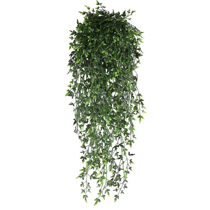 Persian fern Leaves Vines Home Room Decor Hanging Artificial Plant Plastic Leaf Grass Wedding Party Wall Balcony Decoration -