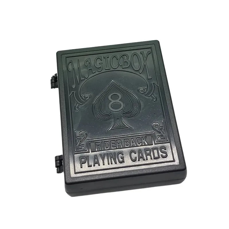 Magic Restoration Box Magic Black Plastic Box Shredded Paper Card Restoration Close-up Magic Beginner Simple and Easy To Lear