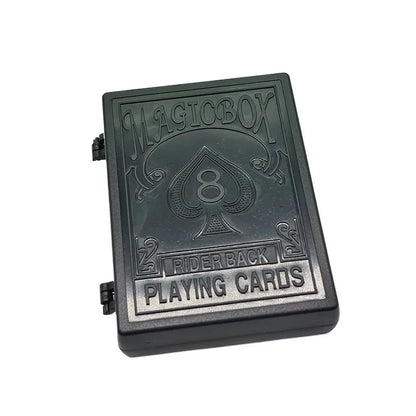 Magic Restoration Box Magic Black Plastic Box Shredded Paper Card Restoration Close-up Magic Beginner Simple and Easy To Lear