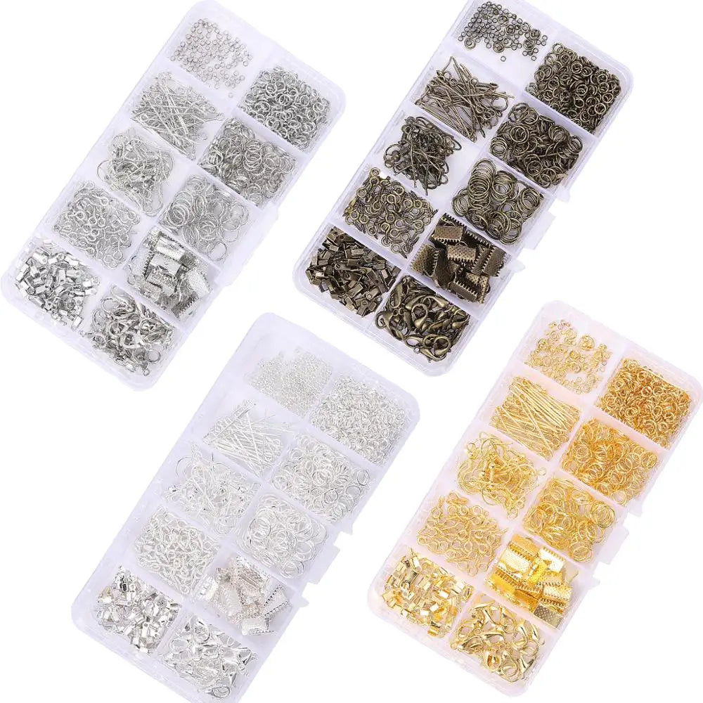 Jewelry Making Supplies Kit, DIY Jewelry Making Accessories, Colorful Beads, Clasps and Hooks, Crafting Supplies for Jewelry