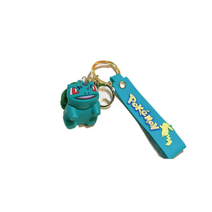 Cute Pokémon Keychains - Pikachu, Bulbasaur, Ducklett, Jigglypuff, & Squirtle keychains. Stylish accessories for keys, bags -