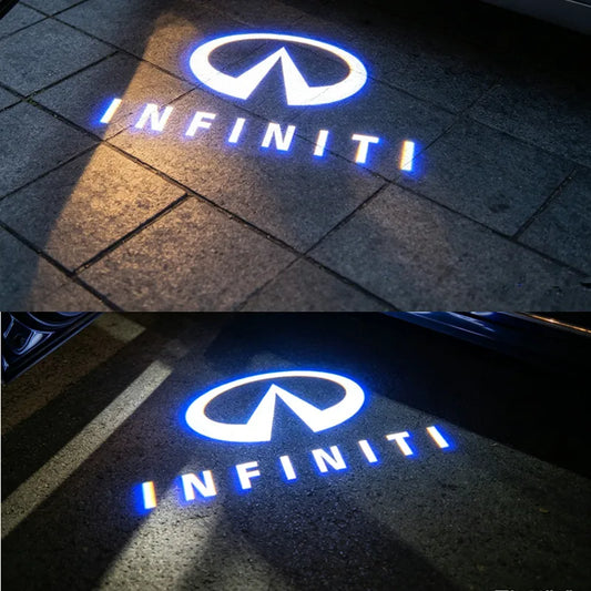 LED Emblem Lamps Car Door Welcome Logo Light for Infiniti Fx35 Q50 QX60 QX50 Q59 Q70 Q30 G37 G35 Car Goods