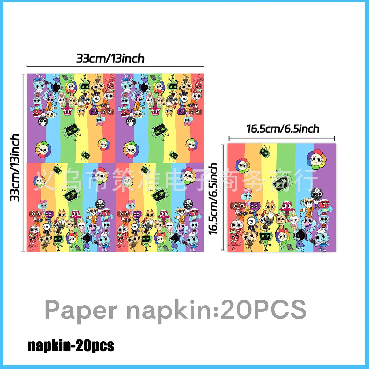 Dandys World Theme Birthday Party Decoration Disposable Tableware Dandy Balloon Napkin Backdrop For Baby Shower Kid Gift Supp