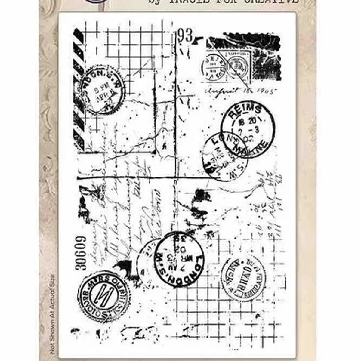 2026 New A6 Clear Stamps Identity Card Design DIY Scrapbook Journal Album Card Making Supplies - only stamp 41