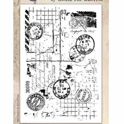2026 New A6 Clear Stamps Identity Card Design DIY Scrapbook Journal Album Card Making Supplies - only stamp 41