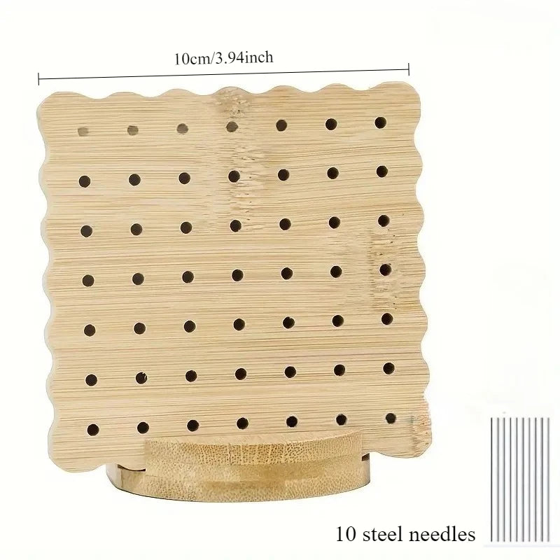 Wooden Crochet Blocking Board with Grid and Pins for Knitting Granny Squares Projects DIY Craft Gift for Beginners Adults
