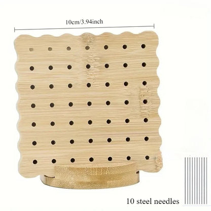Wooden Crochet Blocking Board with Grid and Pins for Knitting Granny Squares Projects DIY Craft Gift for Beginners Adults