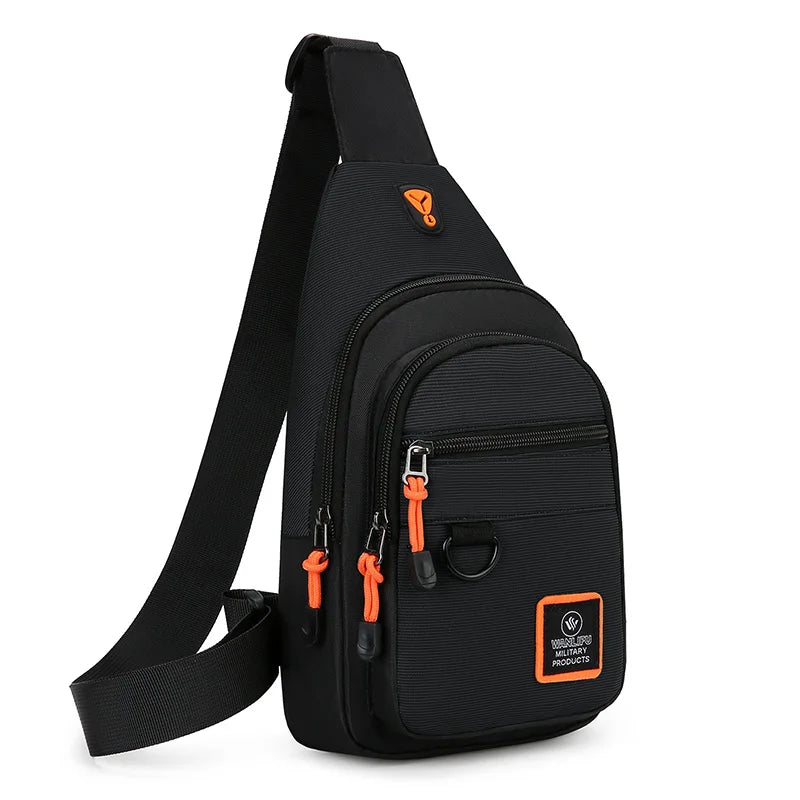 Men's Leisure Outdoor Hiking Bike Shoulder Bag, Waterproof Sports Crossbody Bag, Travel Backpack, Men's Chest Bag, Shoulder B