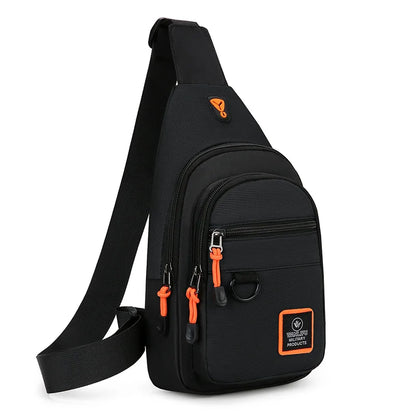 Men's Leisure Outdoor Hiking Bike Shoulder Bag, Waterproof Sports Crossbody Bag, Travel Backpack, Men's Chest Bag, Shoulder B