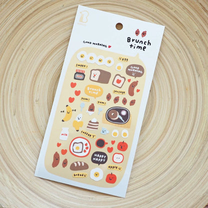 Korean Import Suatelier Baking Bread Cake Desserts Food Stickers Scrapbooking Diy Journal Stationery Sticker Deco School Supp