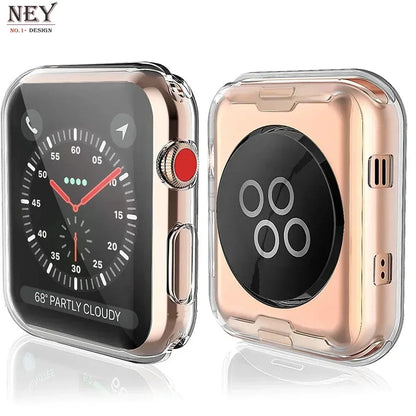 Soft TPU Screen Protector for Apple Watch 10 9 8 45mm 41mm 44mm 42mm 46mm 49mm Full Case Cover for IWatch Ultra 7 SE 6 5 4 3 