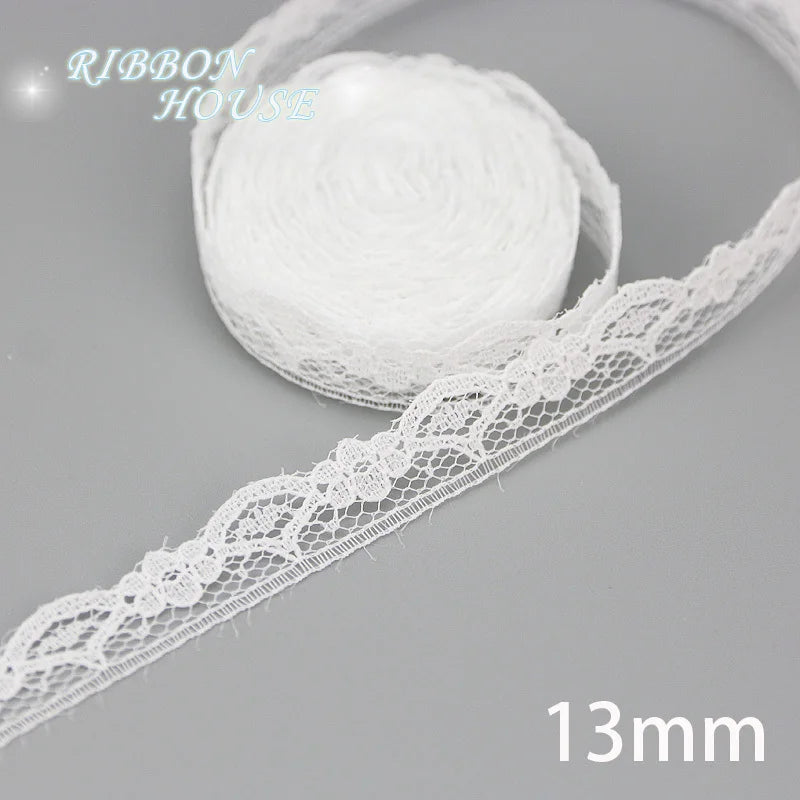 (5 yards/roll) white Lace fabric Webbing Decoration Lovely gift packing polyester Material - 29