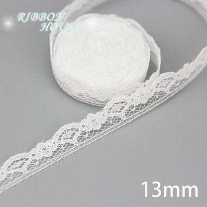 (5 yards/roll) white Lace fabric Webbing Decoration Lovely gift packing polyester Material - 29