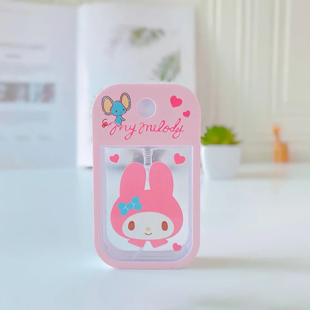 Sanrio Travel Perfume Bottle Refillable Melody Alcohol Bottle Kawaii Kuromi Cinnamoroll Gifts Boys Kids Girls Childrens