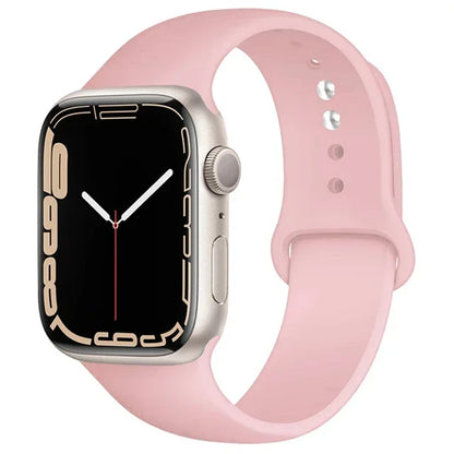 Silicone Band For Apple Watch straps 49mm 40mm 44 mm 45mm 46mm 42mm 41mm 38mm sports bracelet iWatch series 10 9 8 3 SE ultra