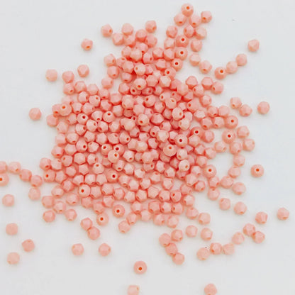 100PCS 4MM Shiny Faceted Austria Crystal Beads Bicone Beads Loose Spacer Beads for Jewelry Making DIY Bracelet Necklace Penda