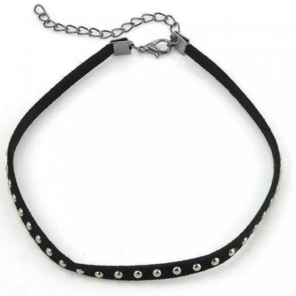 Cute Fashion Bohemian Personality Rivets Hot Nail Fender Necklace Collar Statement Necklace Choker Necklace Gargantilha Colla