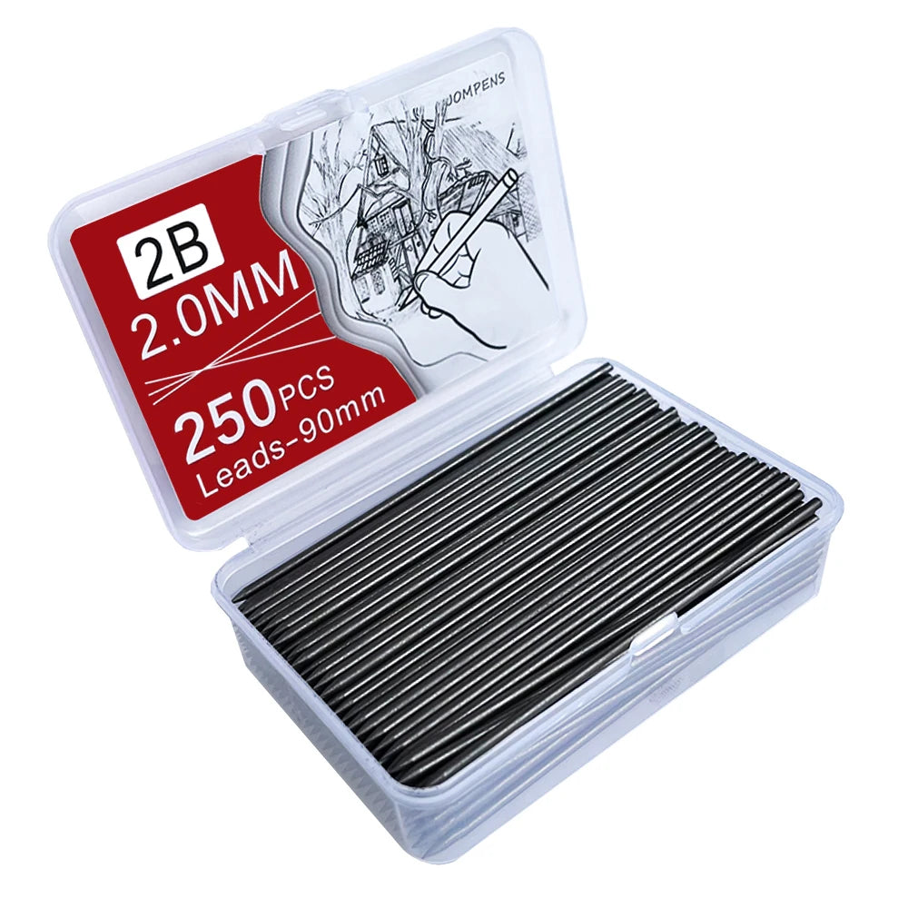 1000Pcs Mechanical Pencil Lead Core 0.5 0.7 0.9 1.3 2.0mm Large Capacity Replaceable Pencil Refills Student Affordable Gift B