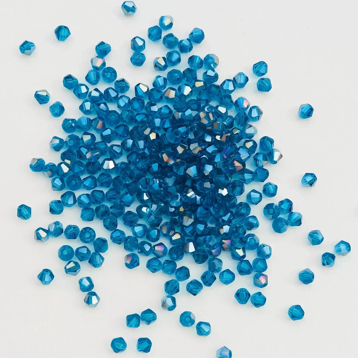 100PCS 4MM Shiny Faceted Austria Crystal Beads Bicone Beads Loose Spacer Beads for Jewelry Making DIY Bracelet Necklace Penda