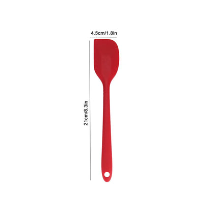 Silicone cream spatula Non-stick butter spatula Heat-resistant kitchen baking tools DIY cake baking tools - F03S-Red
