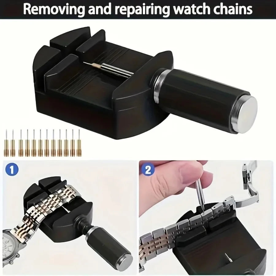 Watch Link Removal Tool Kit, Watch Band Tool Strap Chain Pin Remover Repair Tool Kit For Watch Band Strap Adjustment, Watc