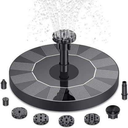 13cm, 16cm, 18cm Solar Fountain Pumps - Ideal for Outdoor Garden Pools, Bird Baths, Small Ponds. 8-Nozzle Floating Model - 13