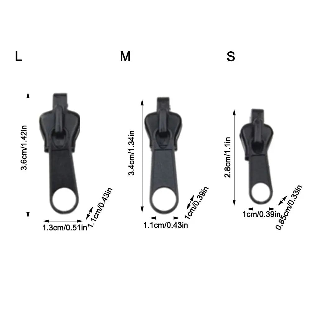 6Pcs Universal Detachable Repairing Zippers DIY Sewing Backpacks Purses Repair Replacement Zippers Sewing Accessories