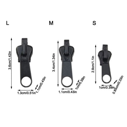 6Pcs Universal Detachable Repairing Zippers DIY Sewing Backpacks Purses Repair Replacement Zippers Sewing Accessories