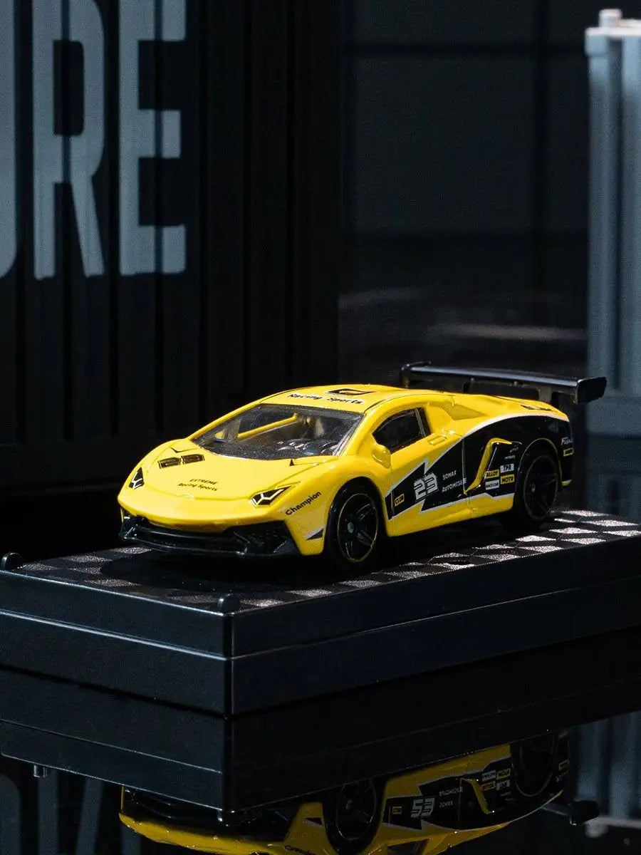 Aventador SVJ Die-cast Model, Alloy Car Toys Collectibles, 1/64 Scale Racing Ornament, Home Decoration, Gifts for Ages 3+ - A