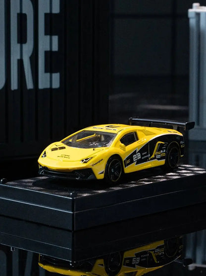 Aventador SVJ Die-cast Model, Alloy Car Toys Collectibles, 1/64 Scale Racing Ornament, Home Decoration, Gifts for Ages 3+ - A