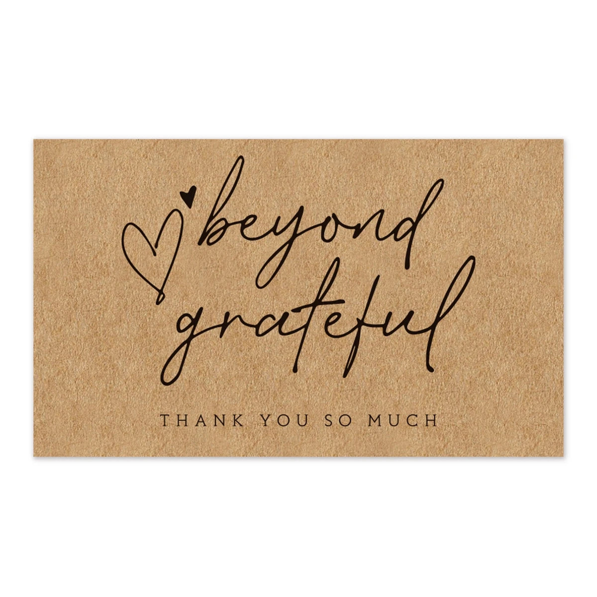 50pcs Natural Kraft Paper Thank You Cards for Small Business Appreciation Enterprise Thank You For Your Order Card Greeting C