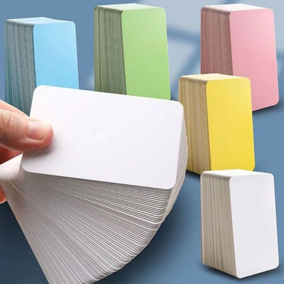 100/50/20PCS Color Kraft Paper Card Retro Double Sided Word Card DIY Postcard Gift Greeting Invitation Card Note Message Card