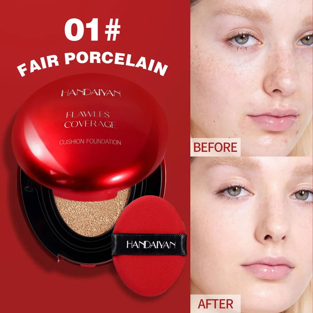 Air Cushion Foundation Light Natural Moisturizing Concealer Whitening Oil-control Women Base Long-lasting Makeup Korean Cosme