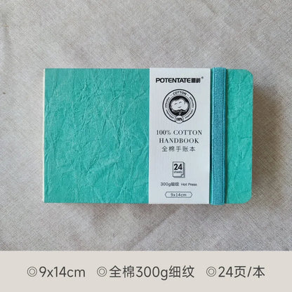 POTENTATE Watercolor 100% Cotton Paper Pad 24 Sheets10x10cm/9x14cm/13x19cm Artists Beginners Watercolor Sketchbook Drawing Pa