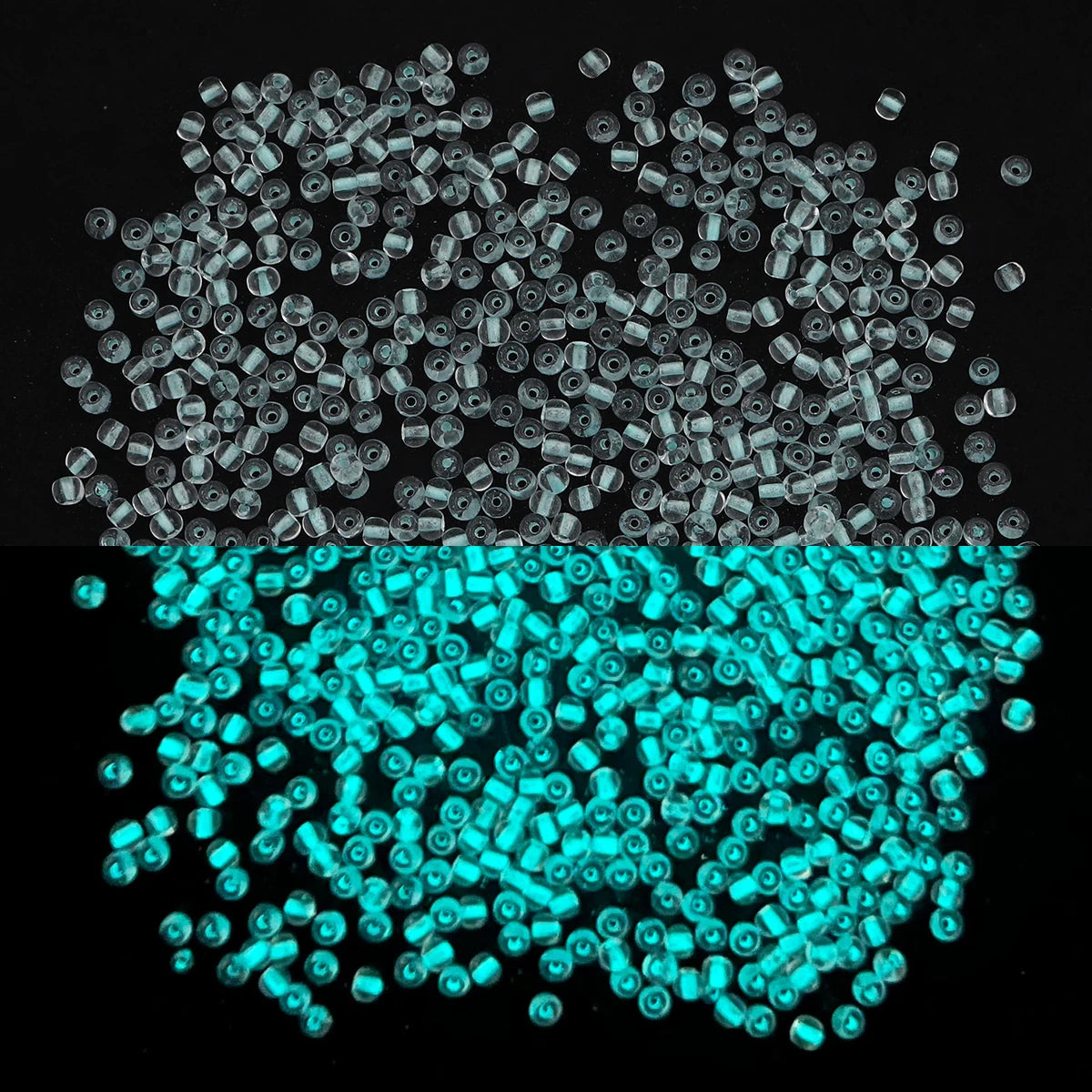 2/3/4mm Glass Luminous Beads (Glow-in-The-Night Seed Beads) - DIY Jewelry Making(Necklace/Bracelet)Handmade Accessories 11g/B