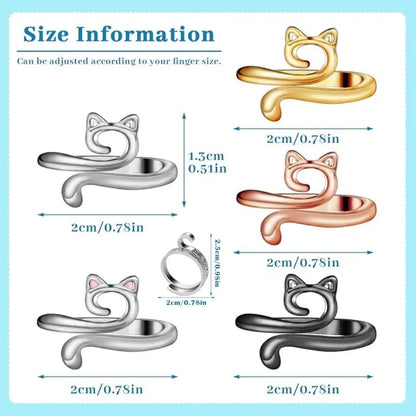 MIUSIE 2pcs Adjustable Knitting Crochet Loop Ring Knittied Yarn Guide Finger Faster Holder Thimble Thread Ring Sewing Tools