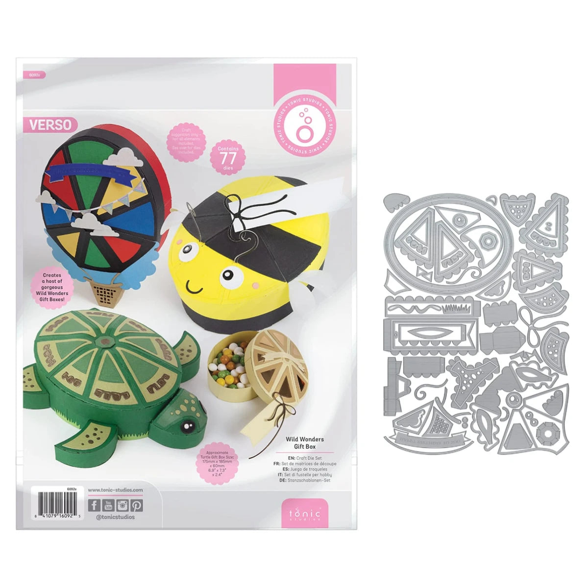 Halloween Gift Box Metal Cutting Dies Christmas North Pole Pals Die Cut Craft DIY Embossing Scrapbooking Supplies Template Mo