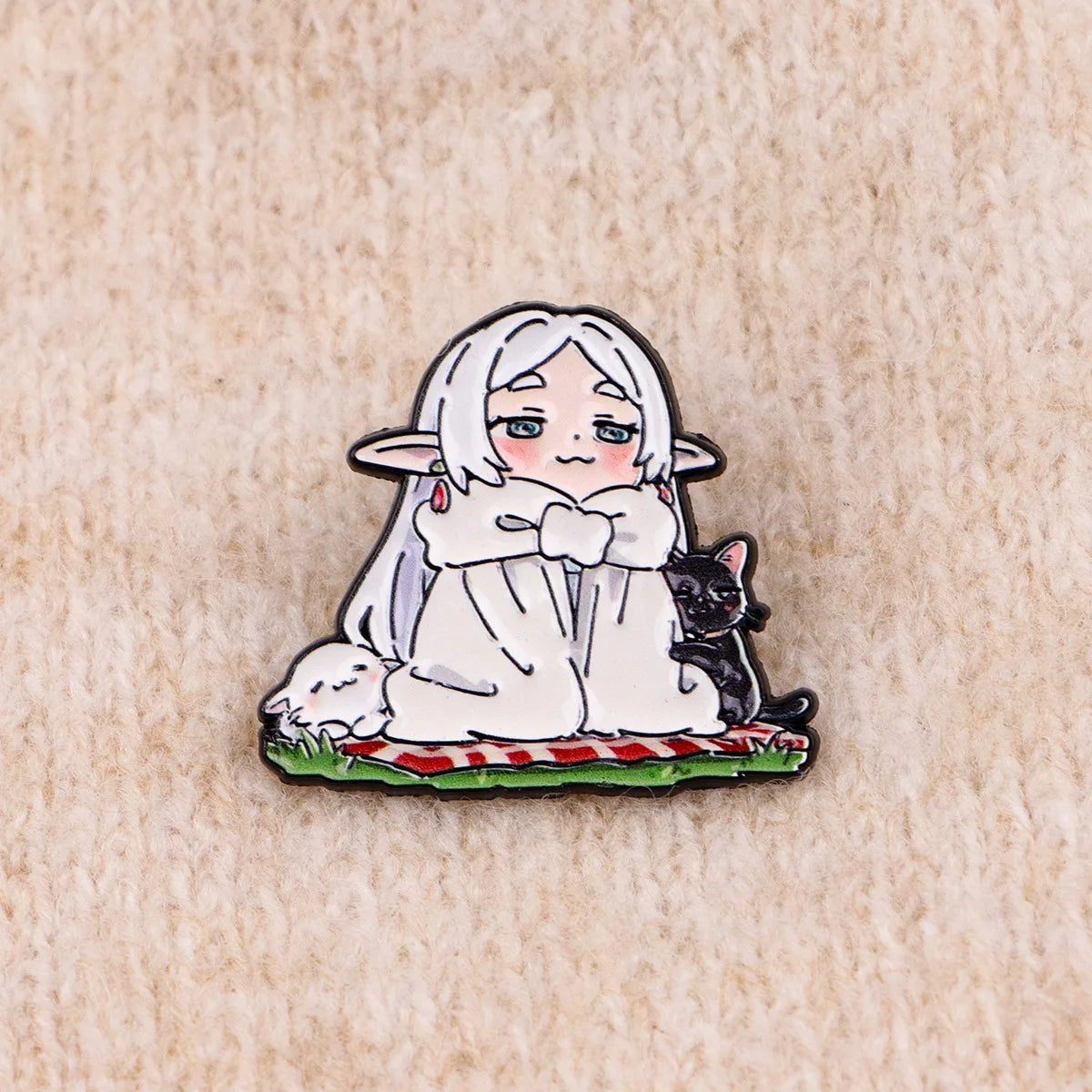 Frieren Anime Girl Enamel Pin Manga Badges on Backpack Women's Brooches Hat Lapel Pins Cosplay Accessories Fans Gifts