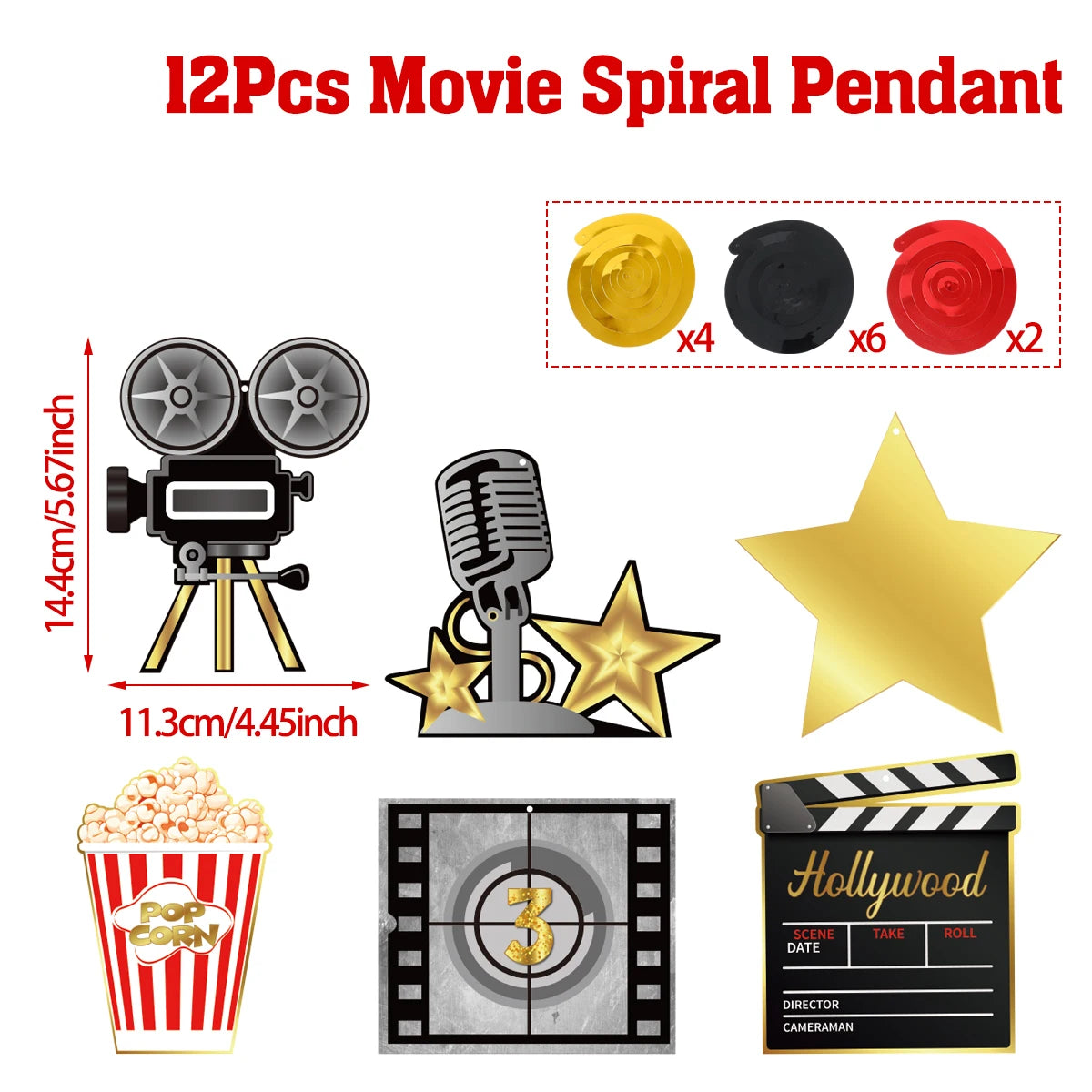 Movie Night Table Runner Red Movie Theme with Gold Star Design Movie Night Red Carpet Decoration for Movie Night Party Decor