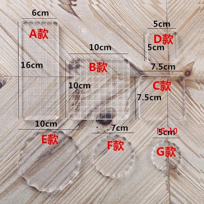 Clear Acrylic Stamp Block Use Clear Cling Mounted Rubber Stamp DIY Scrapbooking Clear Photo Album Decorative Handmade Tools